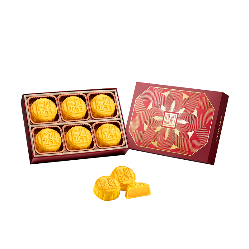 半岛（The Peninsula）迷你奶黄月饼6粒210g港式进口月饼中秋节团购送礼礼盒