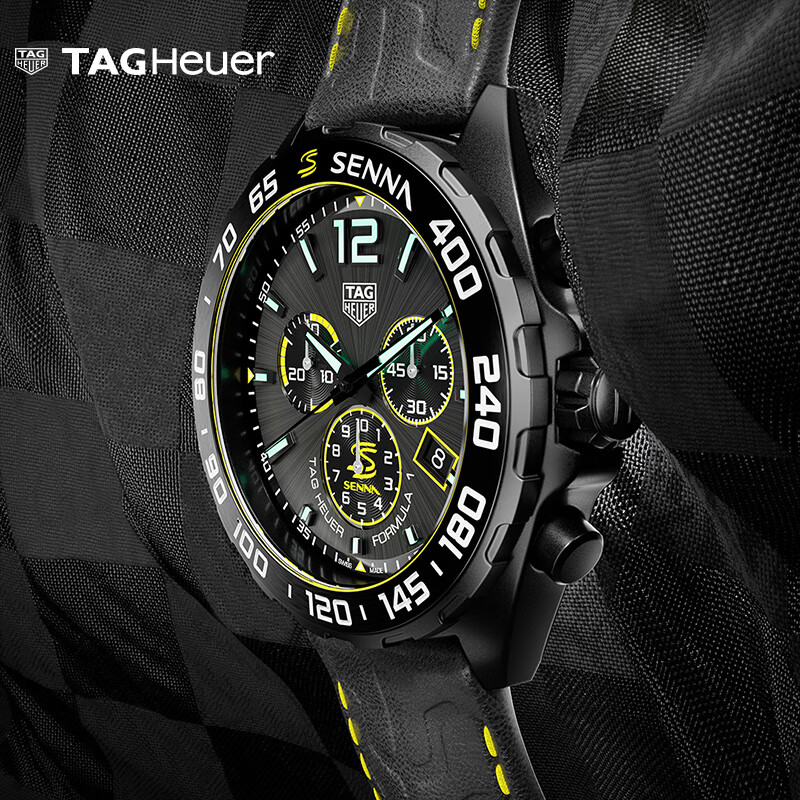 泰格豪雅TAG Heuer瑞士手表F1系列SENNA塞纳联名特别版计时码表 CAZ101AJ.FC6487