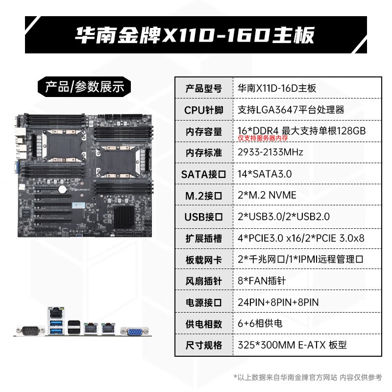 华南金牌 X11D 16D AI X11D 16D 图 3