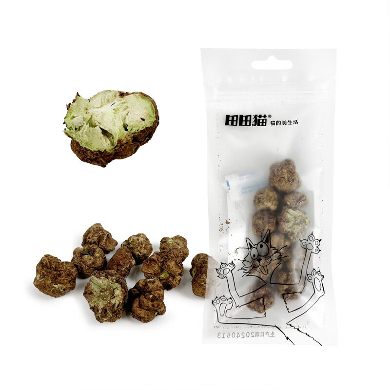 田田猫自嗨解闷神器木天蓼虫瘿果冻干磨牙棒猫草耐咬耐磨猫咪玩具 虫瘿果冻干1包