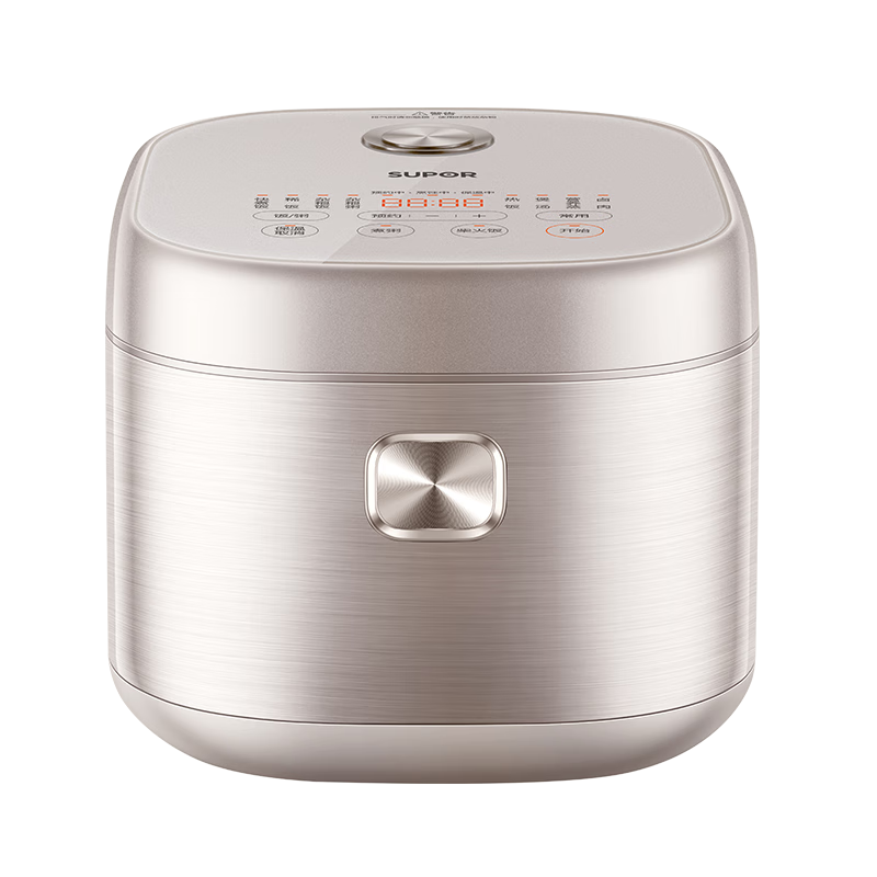 苏泊尔（SUPOR）电饭煲0涂层电饭锅3-4人大容量4升一级能效IH加热家用蒸煮一体不锈钢智能多功能电饭锅SF40HC4896