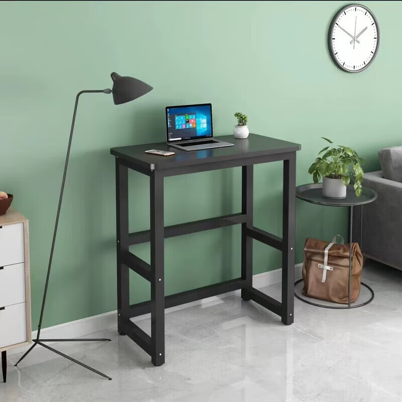 加高小桌子长50/60/70/80站立式电脑桌家用书桌高脚100/110/120 长80宽40 高110 加厚桌面25mm