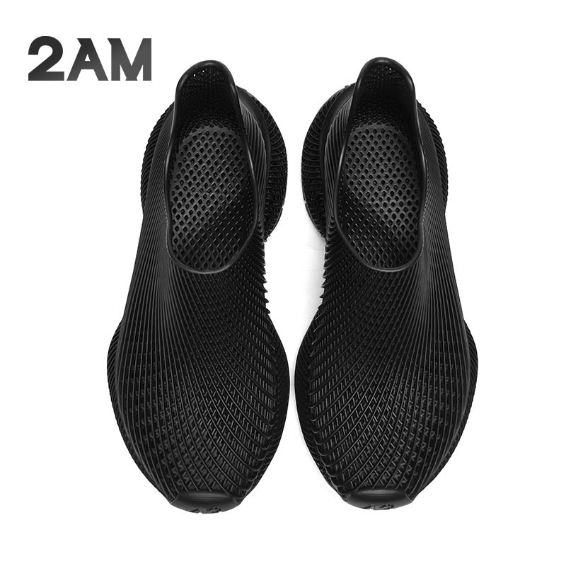 2AM· EVOLVE 4D一体成型休闲鞋透气运动健步鞋春夏款3D打印鞋 石墨黑 39