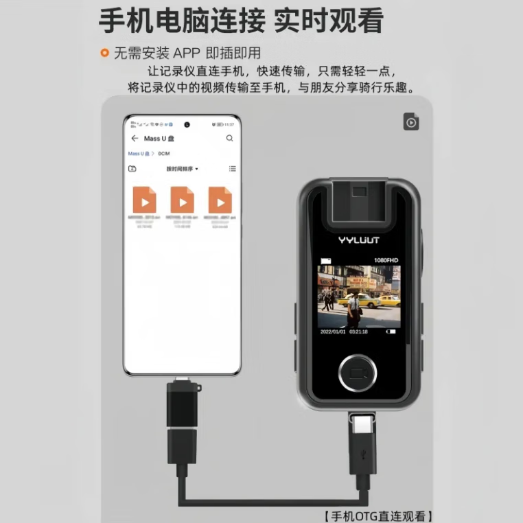 佐夫外卖小哥高清摩托车行车记录仪随身胸前录像机持久续航运动相机防水防抖拍视频随身记录仪智能拍摄 官方标配+三套支架【防水防抖超清回放】64G