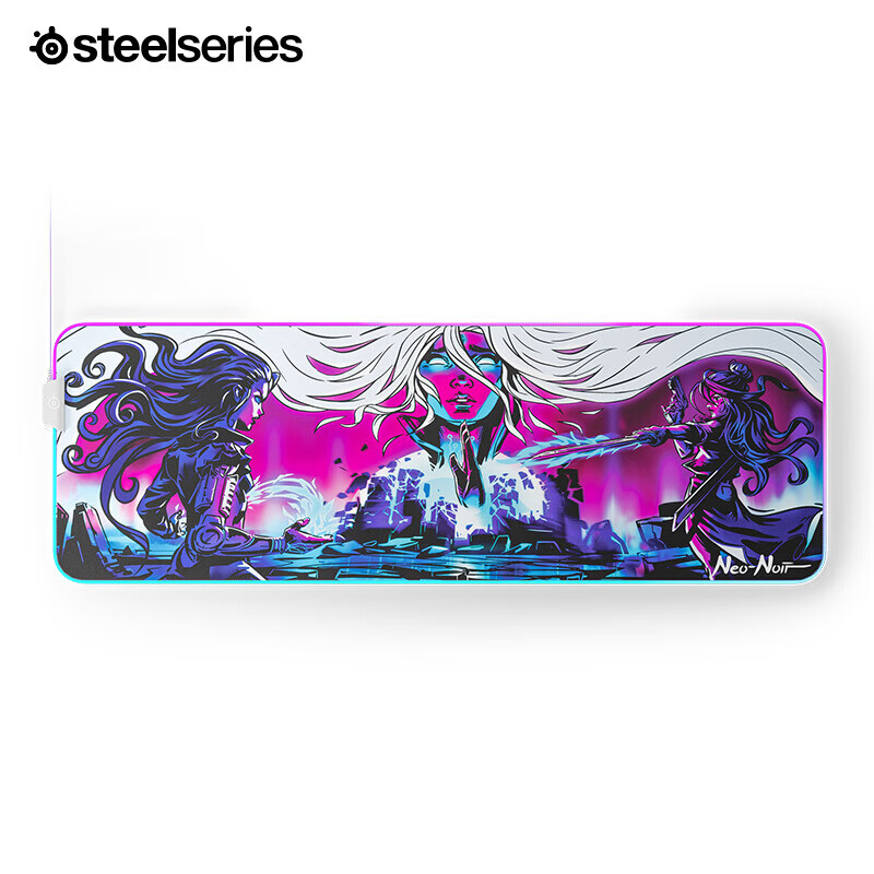 赛睿（steelseries）赛睿QckPrism Neo Noir Edition联名鼠标垫 CS:GO魅影 Qck Prism XL Neo Noir Edi