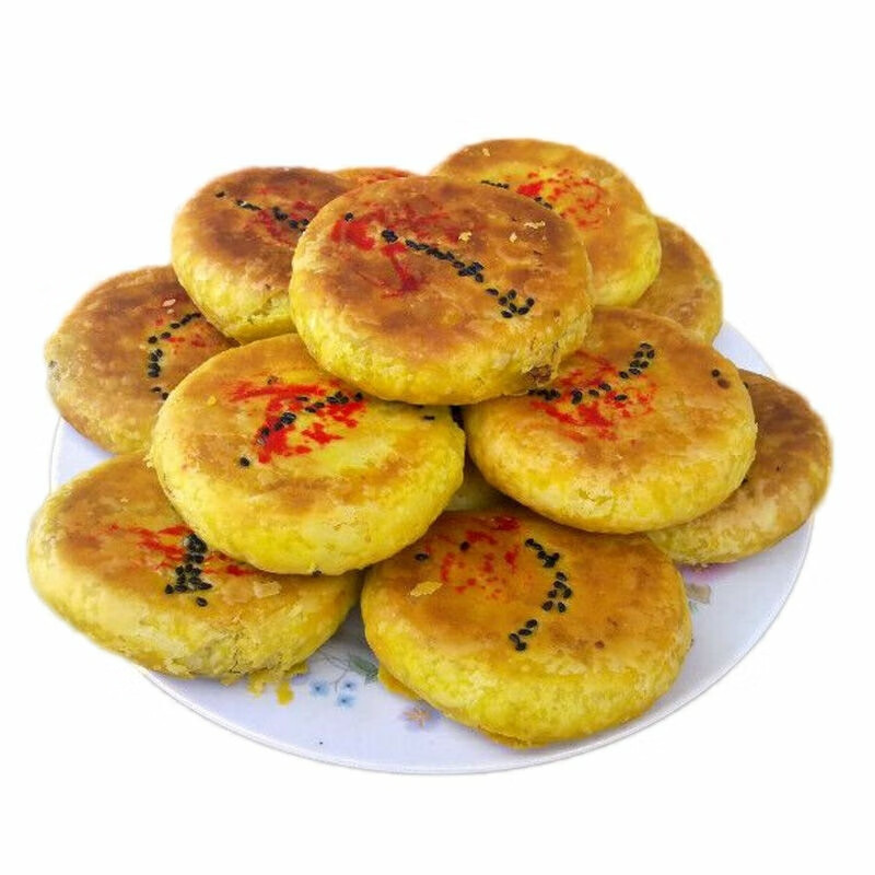 岷县点心 亚亚清真酥皮点心五仁糕点月饼馅饼小吃甘肃特产 亚点心2包