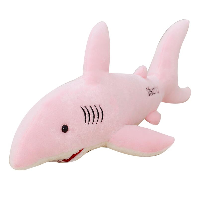 特酷宝贝 卡通鲨鱼公仔毛绒玩具大号布娃娃白鲨玩偶靠垫男朋友抱枕