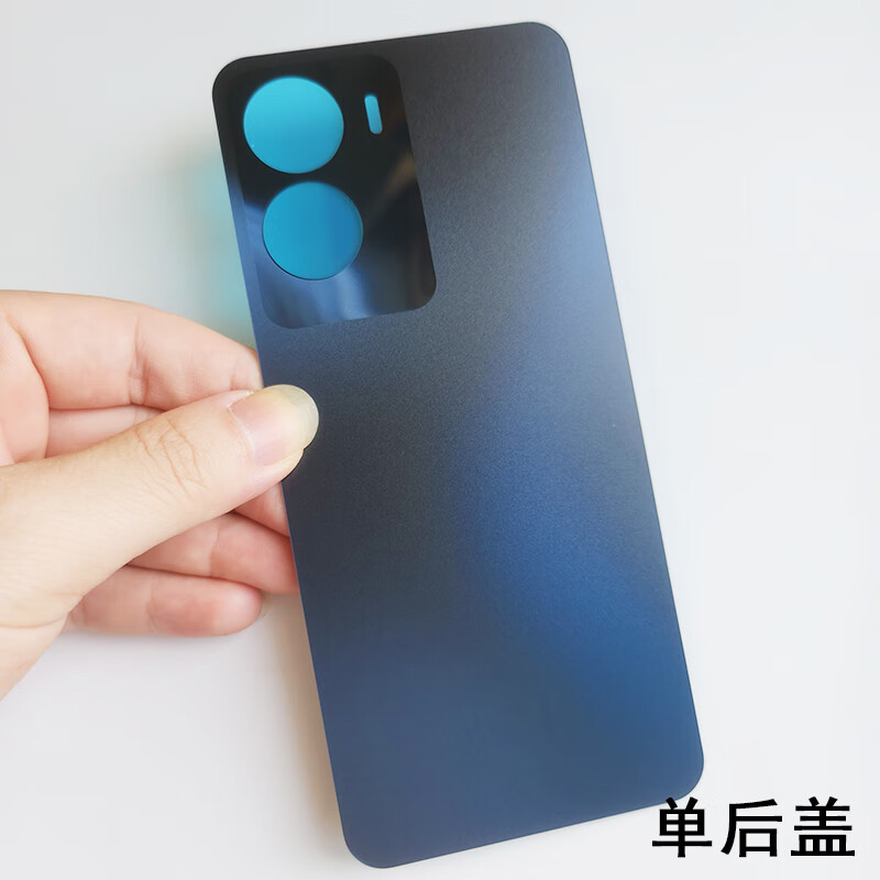 原装适用于vivo y35玻璃后盖VIVO Y35 5G手机后壳电池盖外壳 y35曜石黑 送工具+密封胶水+教程