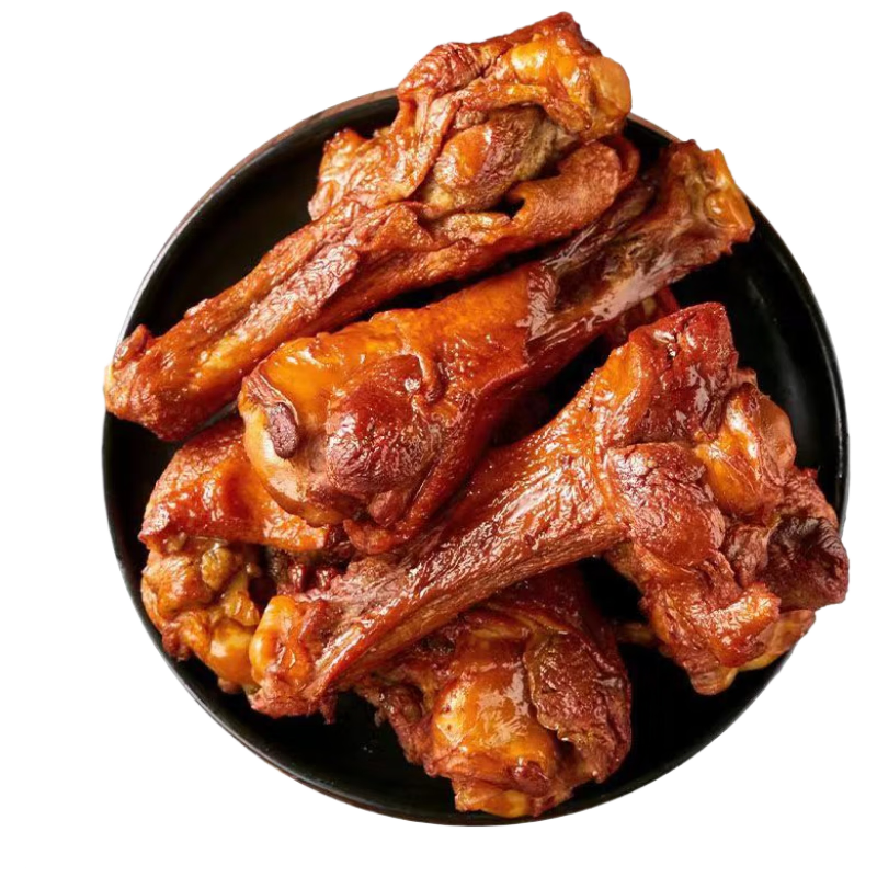 俏美味奥尔良味小鸡腿12根袋装卤制肉干肉铺宵夜休闲零食小吃约312g