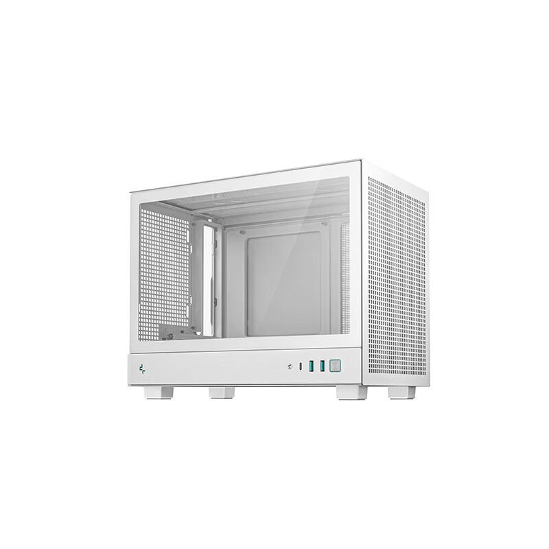九州风神（DEEPCOOL）ch160itxch260机箱手提便携高风冷长显卡网孔侧透小机箱 ch160白色【itx机箱】