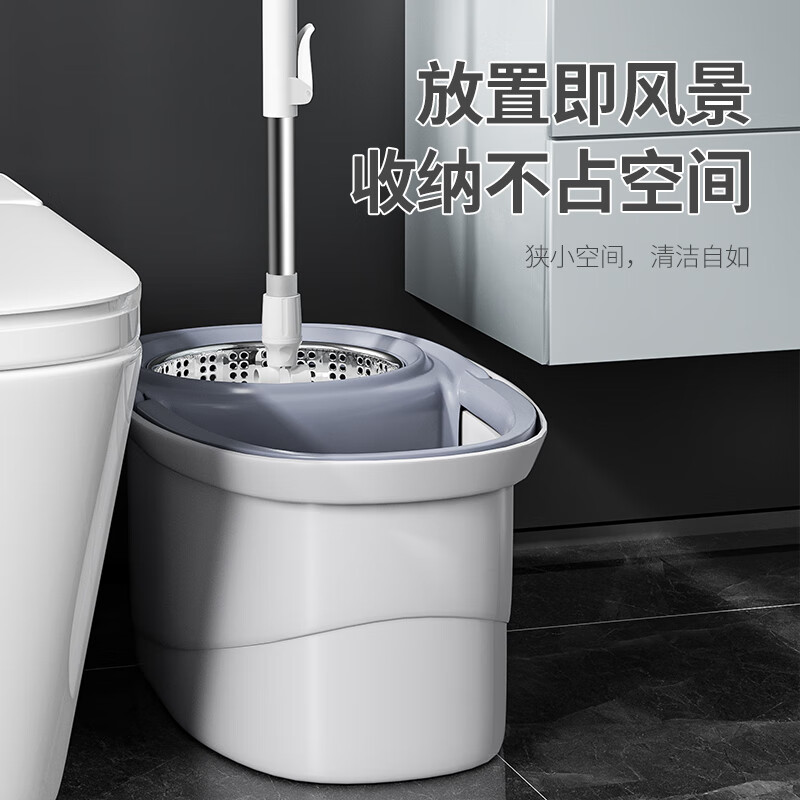 百世优品 旋转拖把2拖布家用一拖净免手洗2025懒人神器甩干桶吸水拖布
