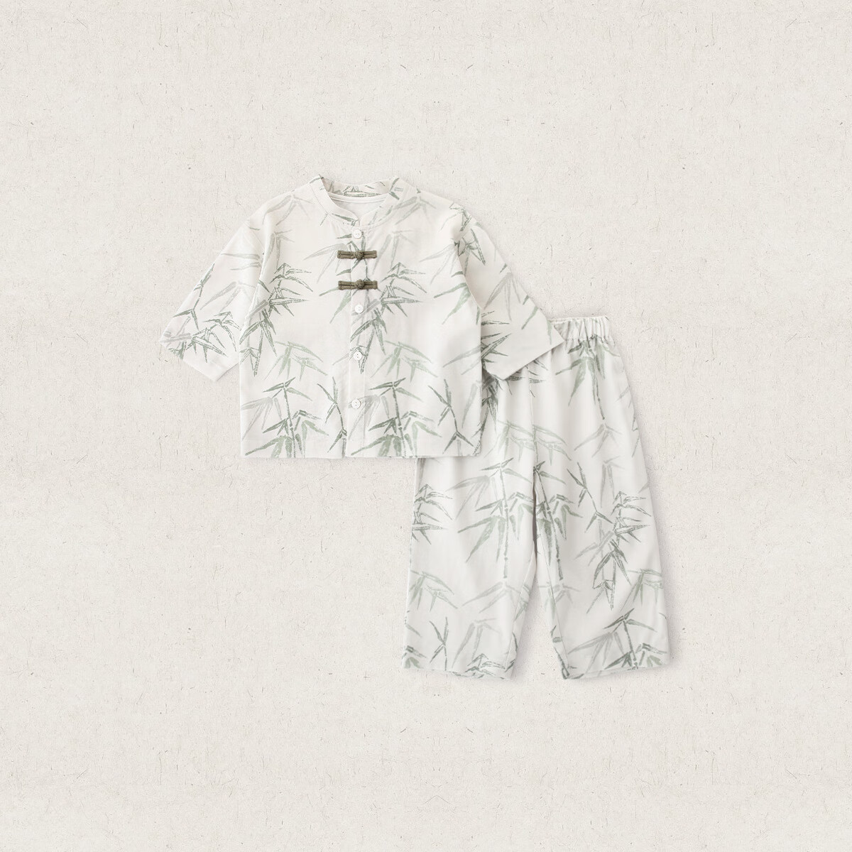 汉宫优品男童秋季套装2025新款宝宝分体衣服秋装两件套新中式国风儿童汉服 浮光竹影 90