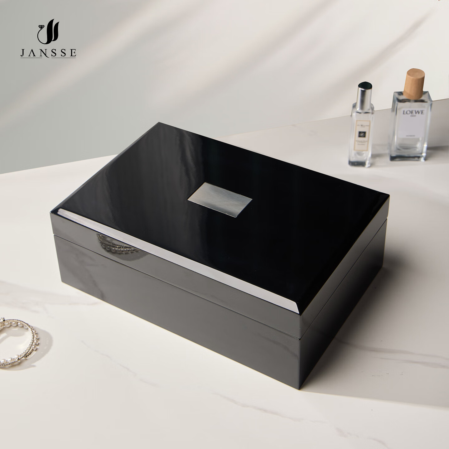 匠偲轻奢首饰盒高档精致黄金首饰收纳盒防氧化手镯首饰存放盒珠宝盒子 中国红