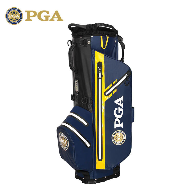 PGA美國PGA 高爾夫球包 男女支架包 超輕版 防水 多功能 可裝14支 401003-深藍(lán)色