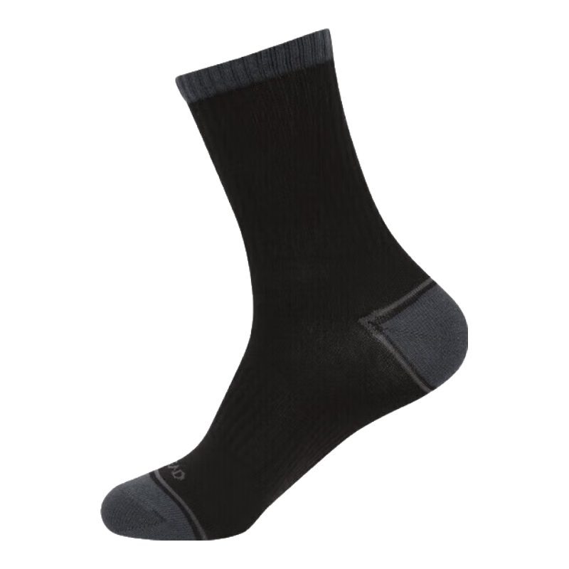 探路者(TOREAD)中腰襪25秋冬新品男女同款戶外運(yùn)動透氣棉襪彈力耐磨柔軟舒適襪子 黑色 M