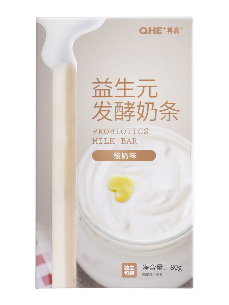 其嘉qhe酸奶條棒手撕奶酪12寶寶吃的小孩兒童零食健康小吃營(yíng)養3一6歲4 酸奶味1盒