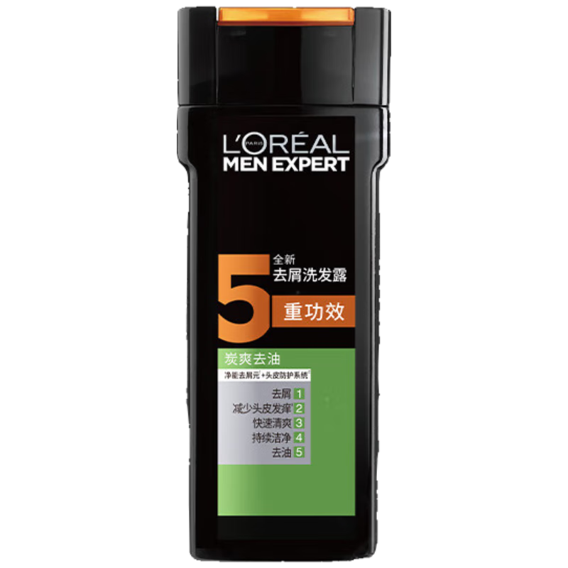 【准新品】欧莱雅男士去屑洗发露(炭爽去油)400ml【临期清仓】  