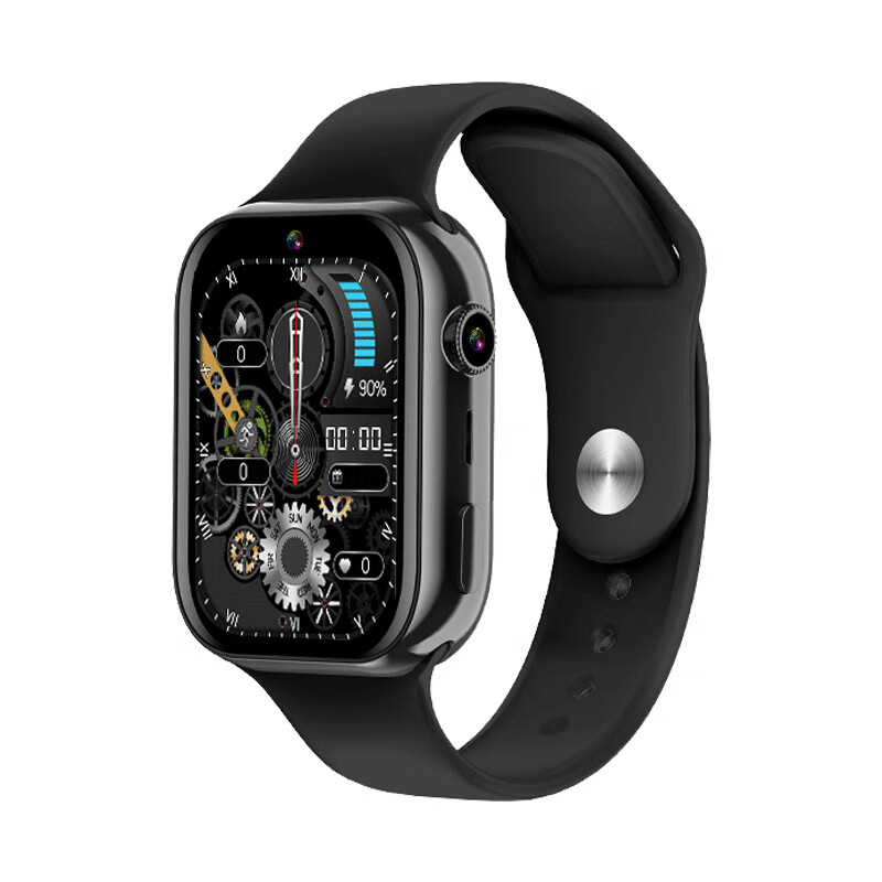 YQT深圳亦青藤儿童学习电话手表可通话运动数据GPS一键报警电话手表 小学生学习儿童电话手表-黑色