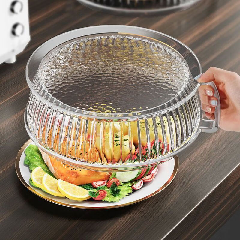 LISM德国品质微波炉防溅盖罩耐高温热菜神器食品级饭菜加热专用盖 耐高温200度【锁住水汽+容易清洗】 微波炉防溅盖(2个装)