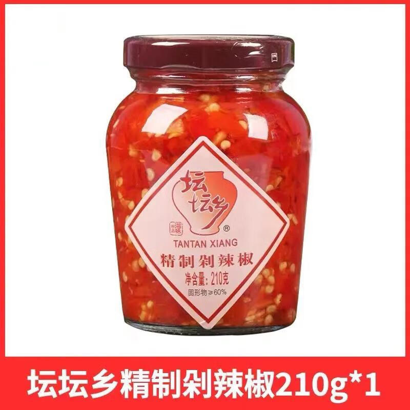 壇壇鄉精制剁辣椒210g/425g湖南特產(chǎn)下飯菜湖南剁椒醬家用調味 425g*1瓶 1瓶