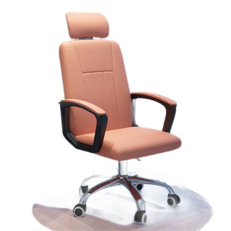 家用电脑座椅久坐学习办公老板椅子舒适工学靠背书房宿舍电竞椅 灰色【钢制脚】 海绵坐垫+头枕