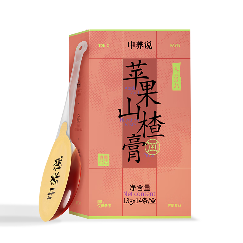 中養(yǎng)說蘋果山楂膏雞內(nèi)金蜂蜜陳皮開胃消化積食兒童可食用無添加13g14條