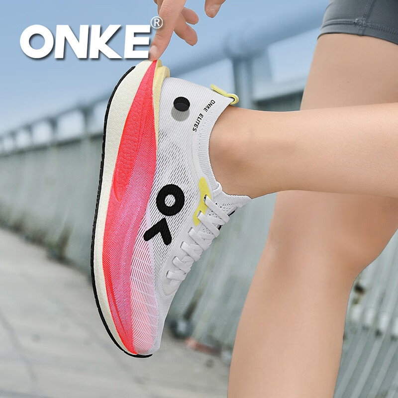 ONKE新款运动鞋女鞋春季透气轻便网面防滑减震健身休闲运动跑步鞋男 朝日 男女款 40