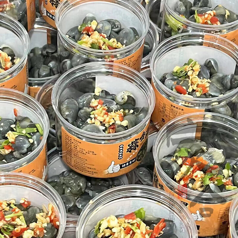 食怀泥螺蒜香大号丹东泥溜子罐装即食罐头醉泥螺生腌海 蒜香泥螺中