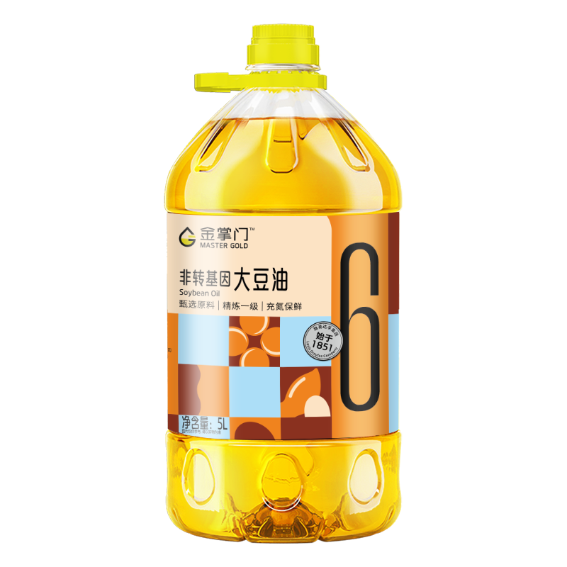 金掌门食用油 非转基因 大豆油5L 精炼一级