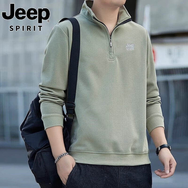 ���ڲ�����JEEP SPIRIT����������ʿ���＾�����������������������ͷ����ר�泤��T�� ǳ�� 5XL 195-210�� 112.99Ԫ