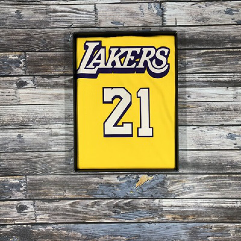 京识湖人队0号尼克杨复古球衣球裤套装21jr史密斯男