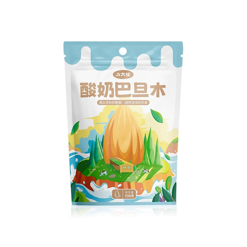 八大怪新疆芝士乳酪原味奶疙瘩酸奶巴旦木奶棗酸奶葡萄干奶條奶棒 [酸奶巴旦木108g]*1袋