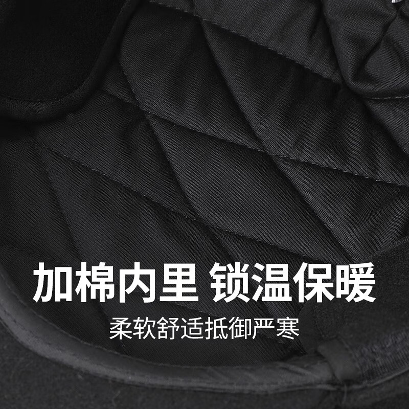 恒源祥中老年人帽子男士冬季羊毛前进帽爸爸爷爷护耳老头帽鸭舌帽 深灰色【帽子】 M 【56-58cm】