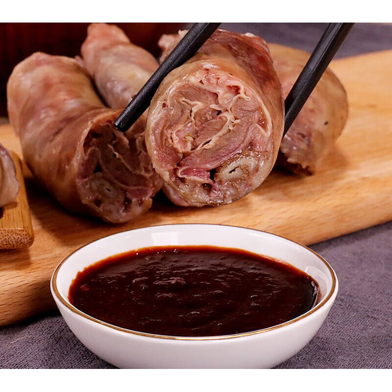 虎钢馋内蒙古特产手工草原羊肉肠真空包装牧区蒙古肉肠血肠500g