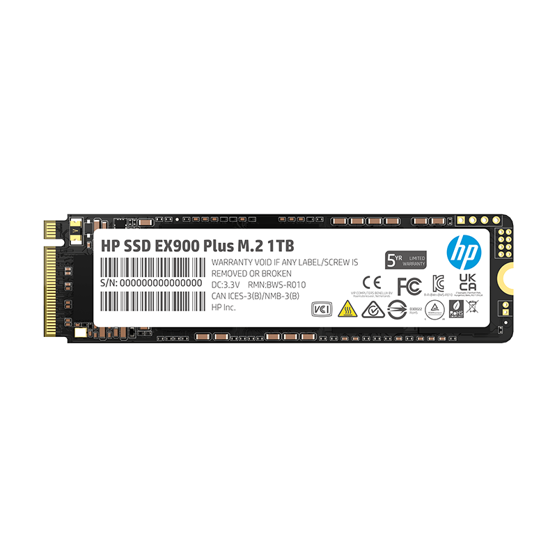 惠普（HP） 1TB SSD固态硬盘 M.2接口(NVMe协议) EX900Plus系列（电竞升级版）