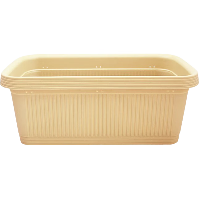 愛麗思(IRIS)陽臺種菜盆種菜箱草莓種植盆長條花盆塑料蔬菜種植箱種菜專用盆 【2個裝】深型700茶色