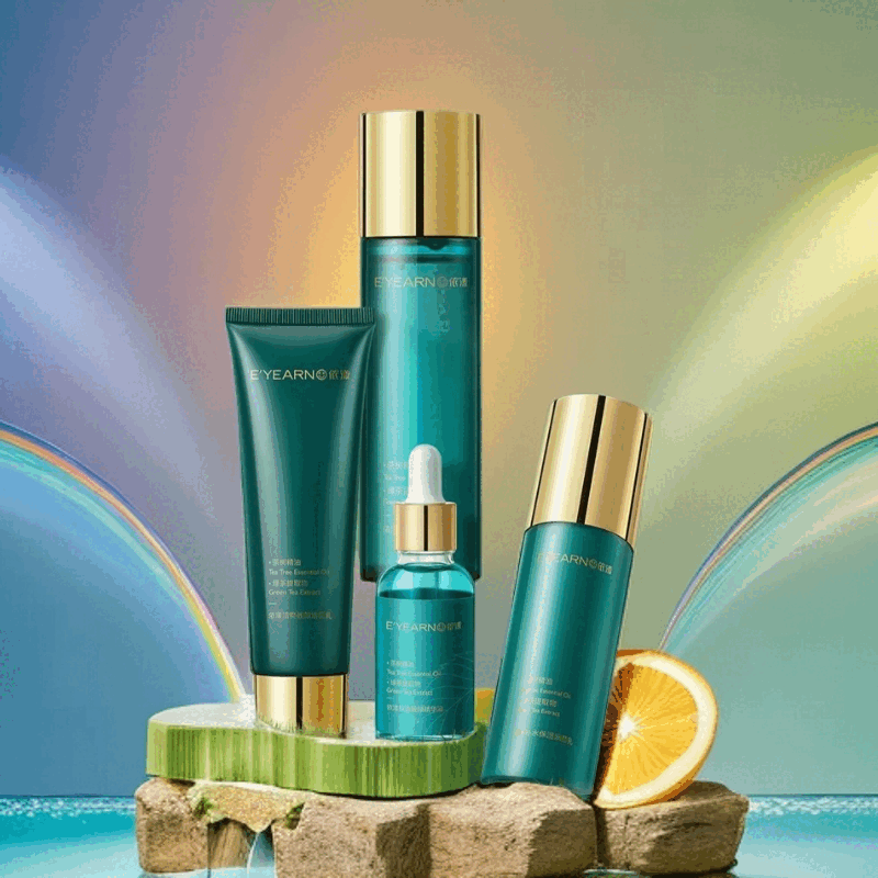 依漾(E'YEARN)菁华水乳装补水保湿修护祛痘舒缓护肤品面部女士 爽肤水+乳液