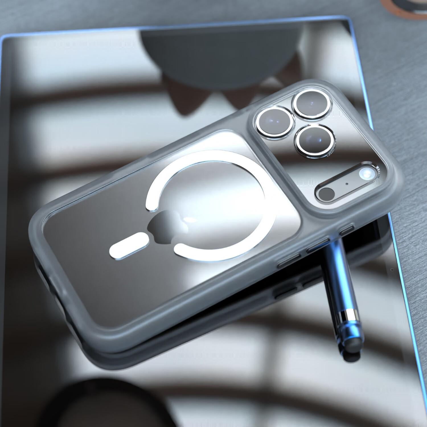 苹果17promax新款磁吸手机壳iphone17plus肤感边框17Pro透明防摔 雪峰白【磁吸款】防摔 iphone 17 Pro Max