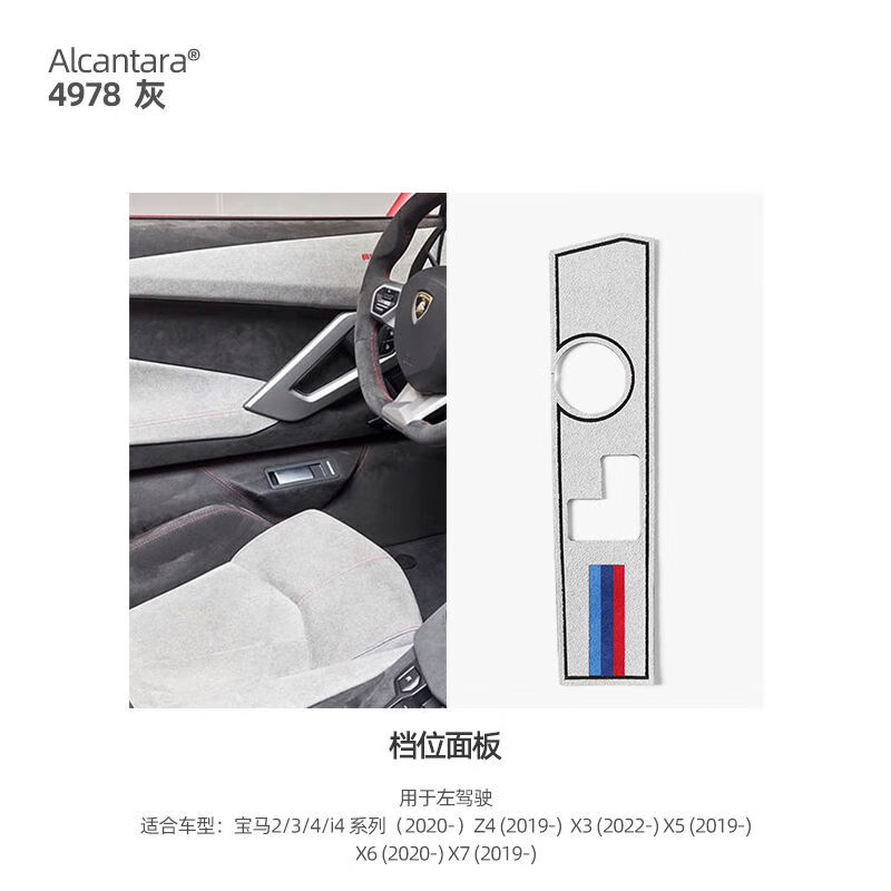 適用寶馬新3系4系ix3改裝中控檔位面板x3X5X6X7z4車內(nèi)飾裝飾貼片 灰新3系4系X3X5X6X7z4ix3檔位面板左駕