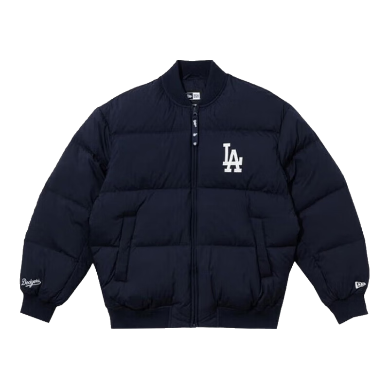 NEW ERA纽亦华MLB羽绒服男女秋冬运动鸭绒面包服LA保暖外套13781124-M