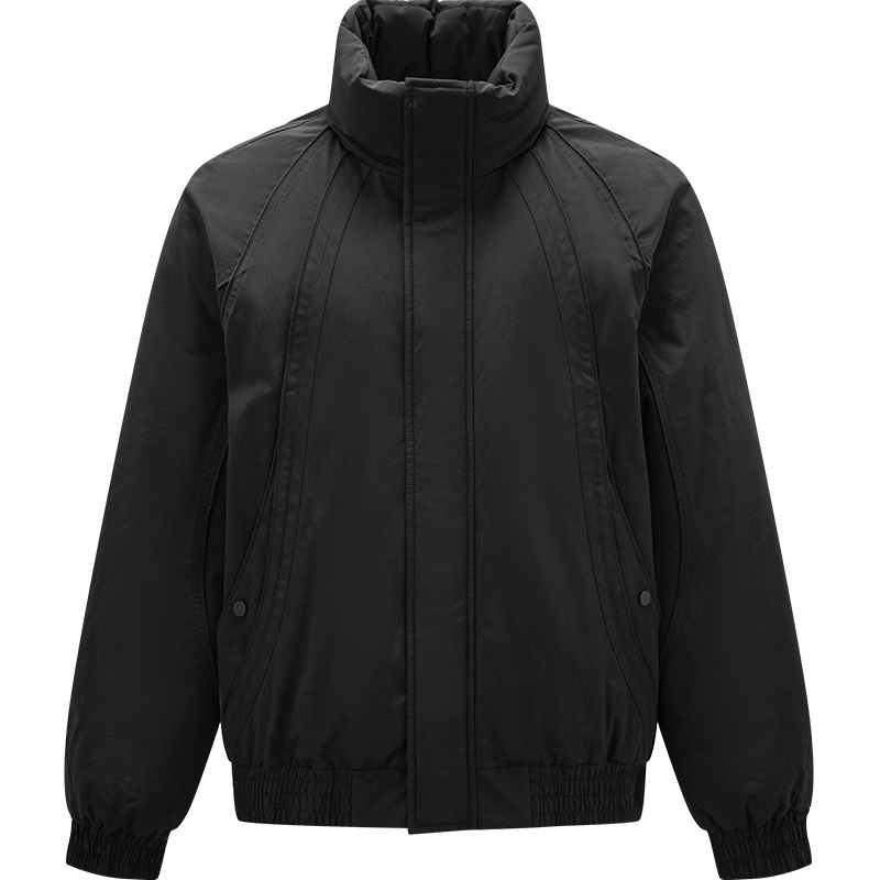 森马（Semir）羽绒服男飞行员外套三防2025冬季保暖立领上衣插肩袖109725113123