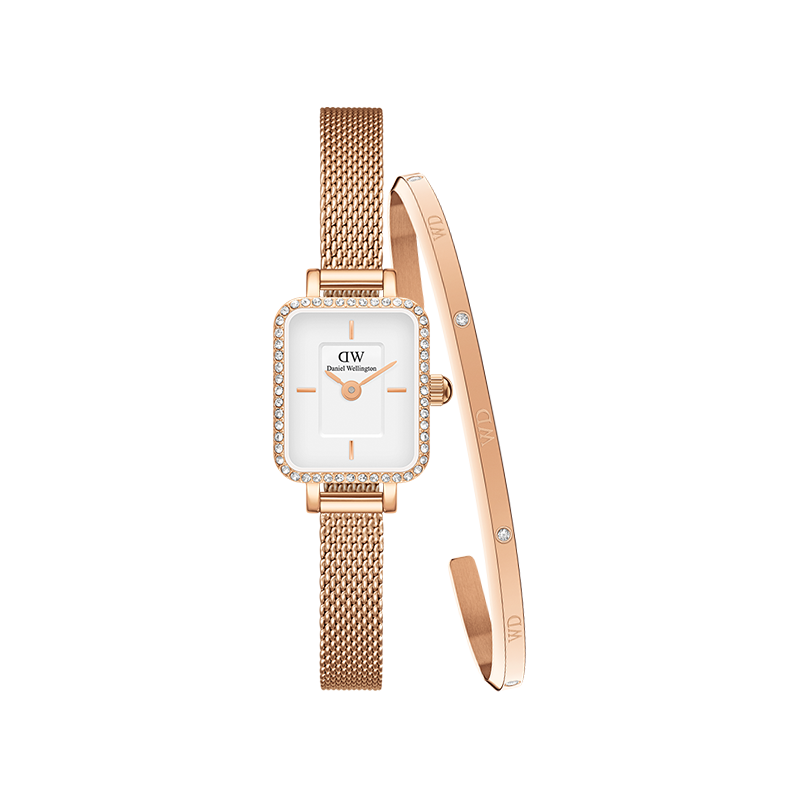 丹尼爾惠靈頓（DanielWellington）DW女士手表時(shí)尚小方糖+首飾閃耀星辰手鐲禮盒生日送女友731+531