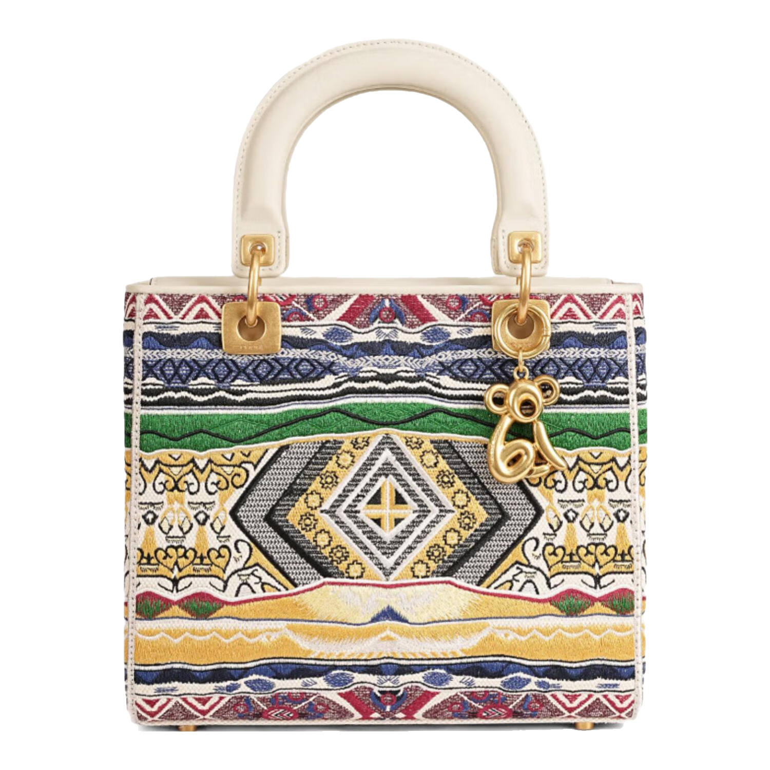 COOGI包包女包輕奢品牌2025新款手提包戴妃包生日禮物送媽媽女友老婆 五彩色【大號(hào)】【限定禮盒禮袋】