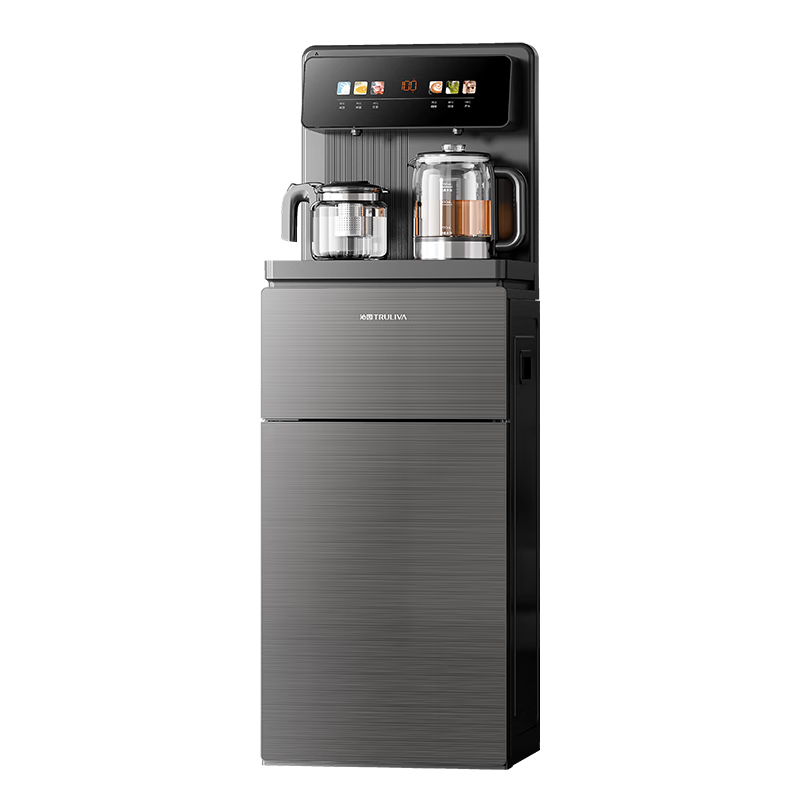 沁園（TRULIVA）家用茶吧機智能遙控大屏下置水桶飲水機雙出水口立式智能茶吧機溫熱款高端客廳2025年新款