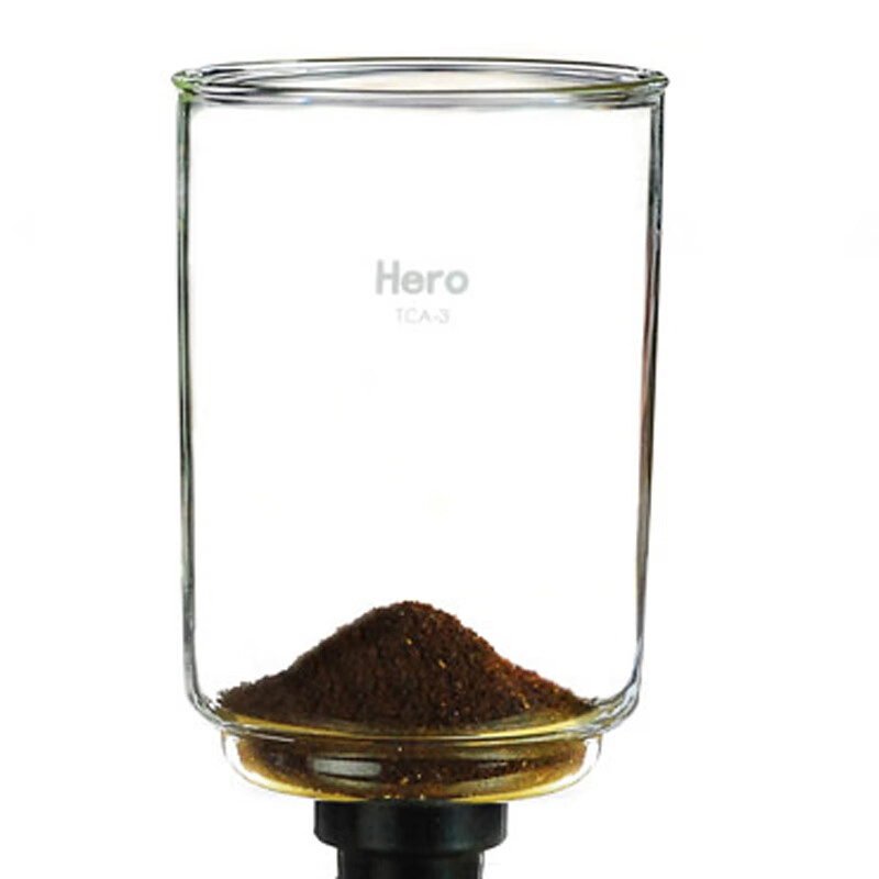Hero新品虹吸壺?zé)粜緸V布過濾器奶泡機(jī)轉(zhuǎn)頭法壓壺玻璃杯酒精燈 虹吸壺上座3杯份