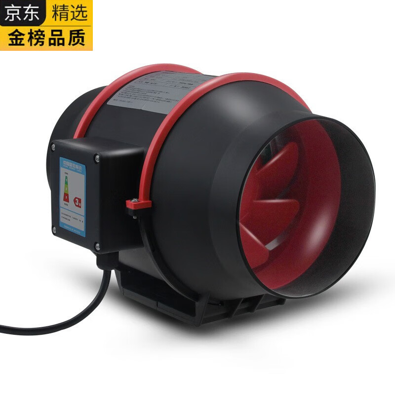 HGEG德国进口110v220v斜流增压管道风机厨房油烟机卫生间换气扇室内遥 4寸遥控单速40W 110V美规