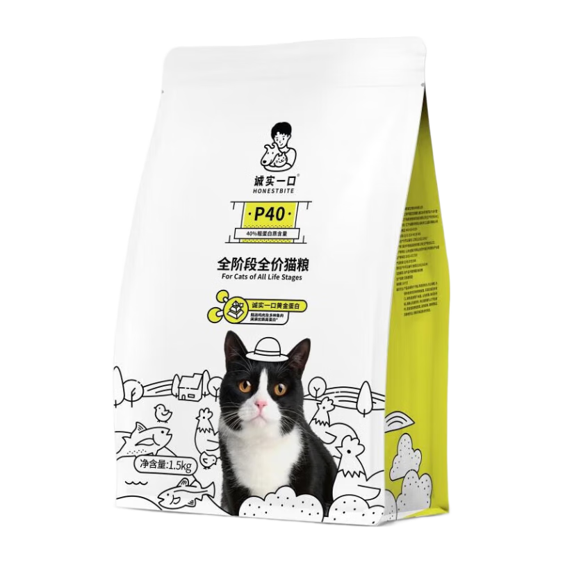 ��ʵһ�� P40 è���� �����ζ 1.5kg*4�� ����� 219Ԫ