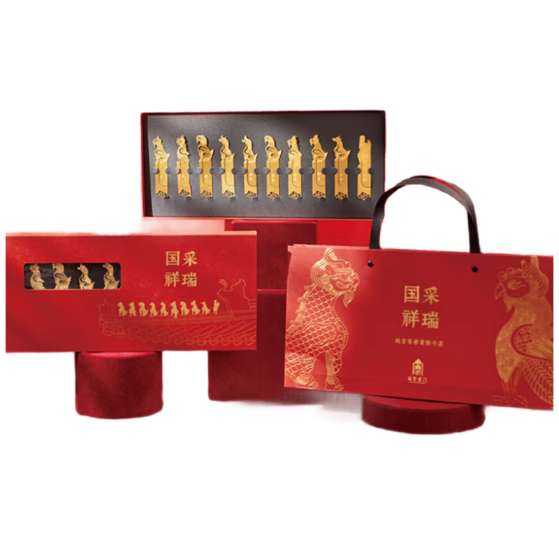 上朝故宮文創(chuàng) 脊獸書簽文具禮盒10支裝古風高級黃銅金屬 學生生日禮物畢業(yè)禮物送老師送同學