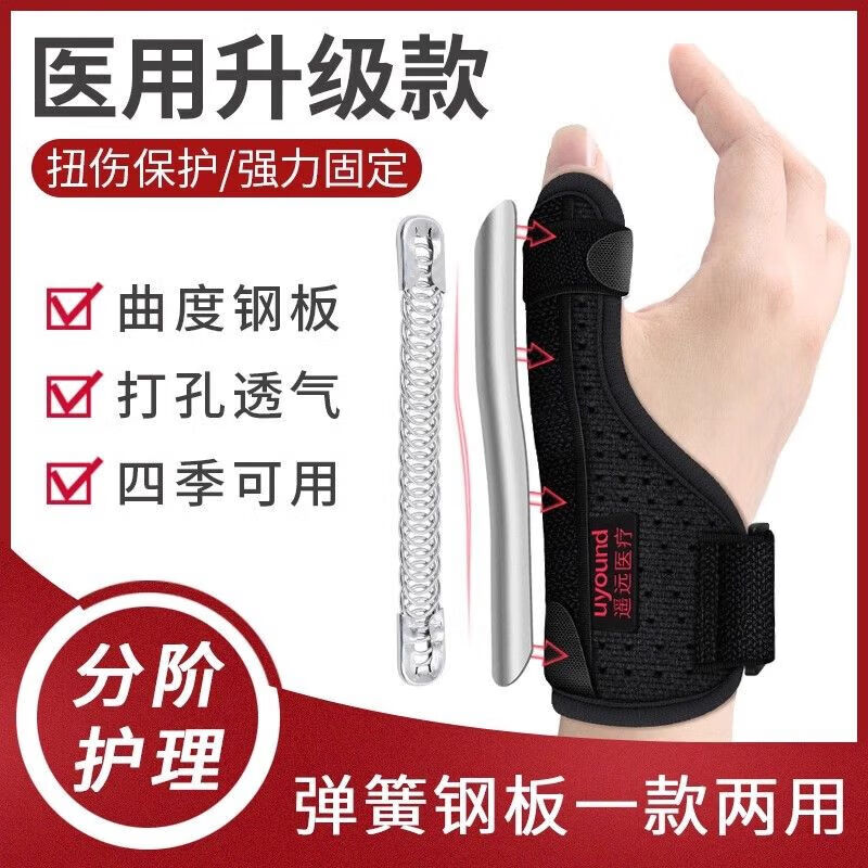 通用医用腱鞘痛专用护腕手套大拇指手腕护指固定器妈妈手鼠标手保护套 医用标准款(左右手通用)