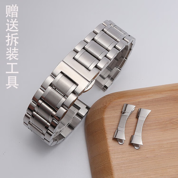 NOBEL手表带AS560259男女560258/560269实心精钢表带286039 名匠-银色 12mm